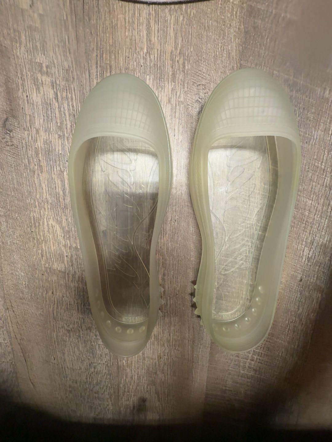 Christian Louboutin Clear Sneaker Cover Transparent