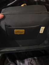 Vintage Elon Black Beaded Velvet Floral Bag - Image 4