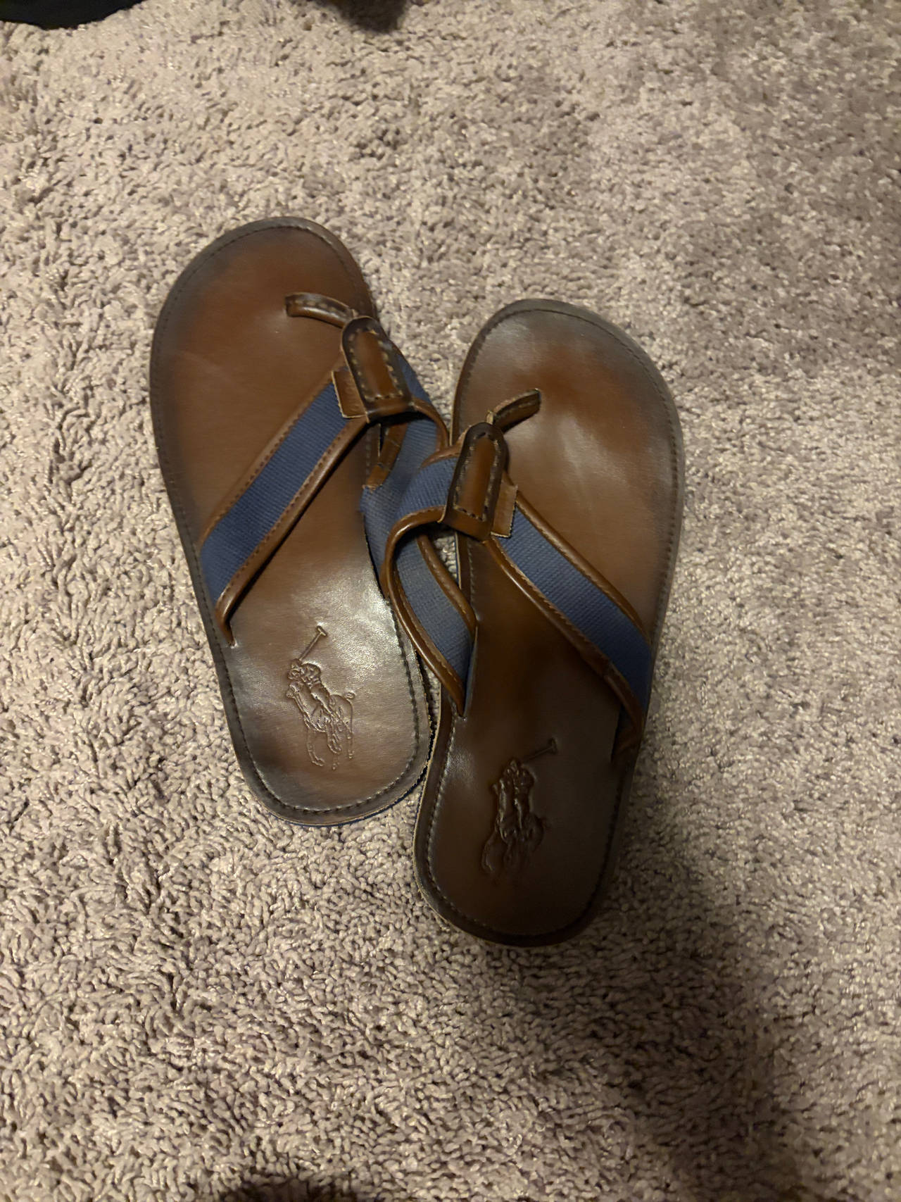 Polo Ralph Lauren Leather Flip Flops