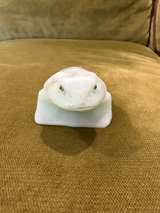Fenton Blue Satin Frog Vintage Signed - Image 2