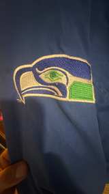 XXL!!! Reebok Vintage Seattle Seahawks V-Neck Windbreaker Pullover 1989 - Image 3
