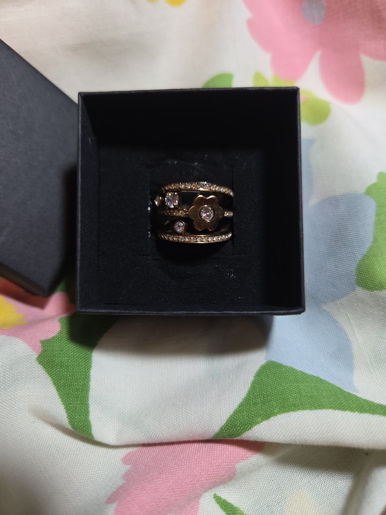 Coach Tea Rose Multi-Band Ring