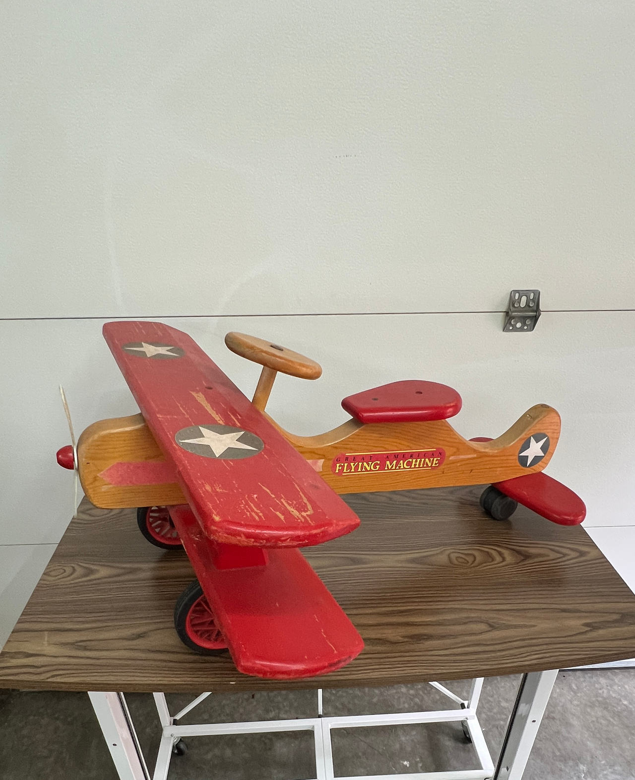 Great American Flying Machine Wooden Ride-On Airplane
