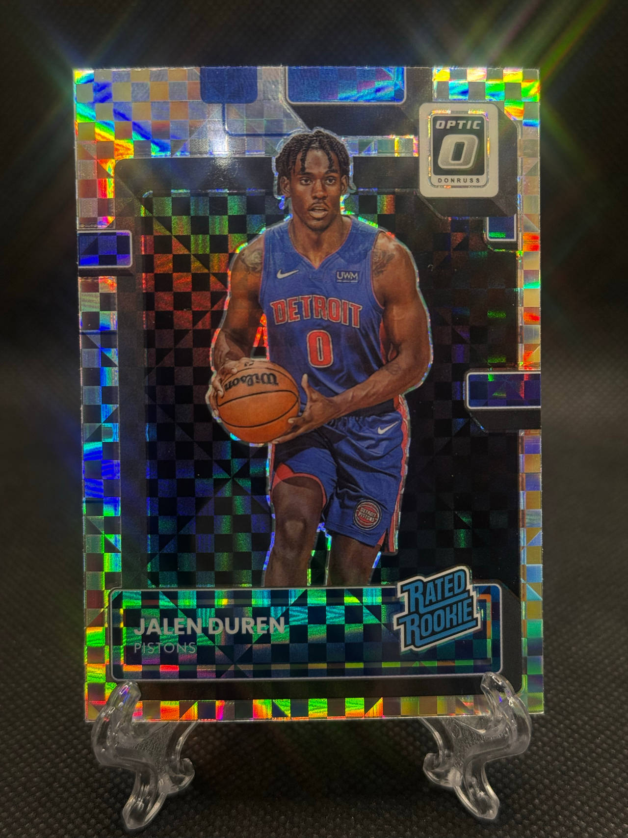 2022-23 Panini Donruss Optic Jalen Duren Rated Rookie Checkerboard Prizm #227