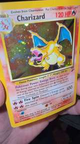 Pokémon Charizard Base Set 2 Holo 4/102 HP/DMG - Image 3