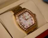 Invicta Angel Lady 14529 – Gold/Tone 37 mm, MOP Dial & Morganite Bezel - Image 2