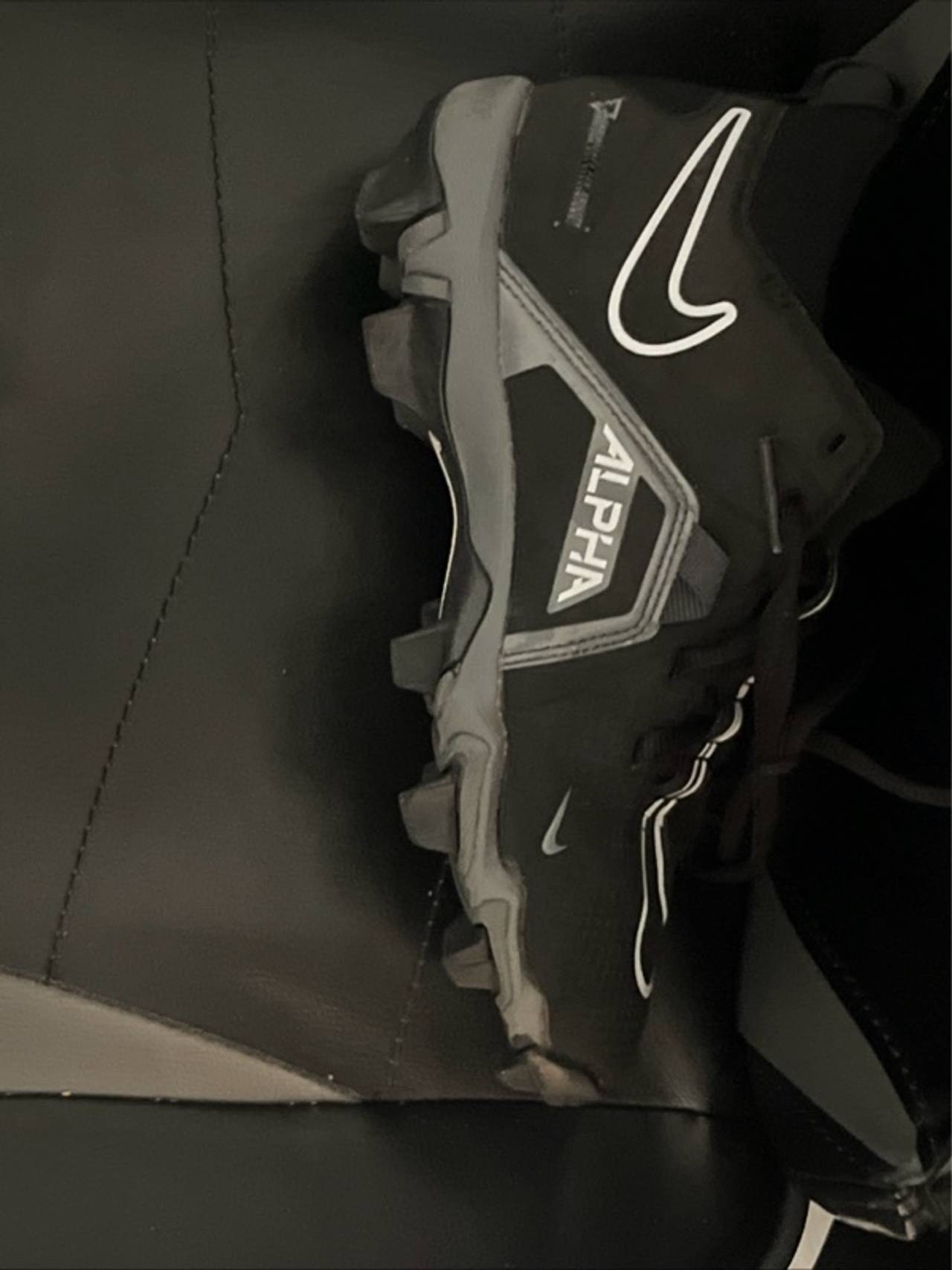 Nike Alpha Menace 3 Shark Football Cleats Black/Grey
