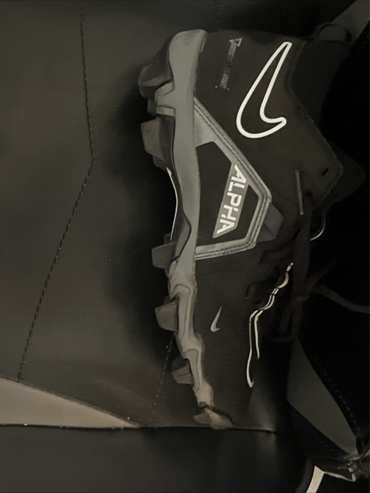 Nike Alpha Menace 3 Shark Football Cleats Black/Grey