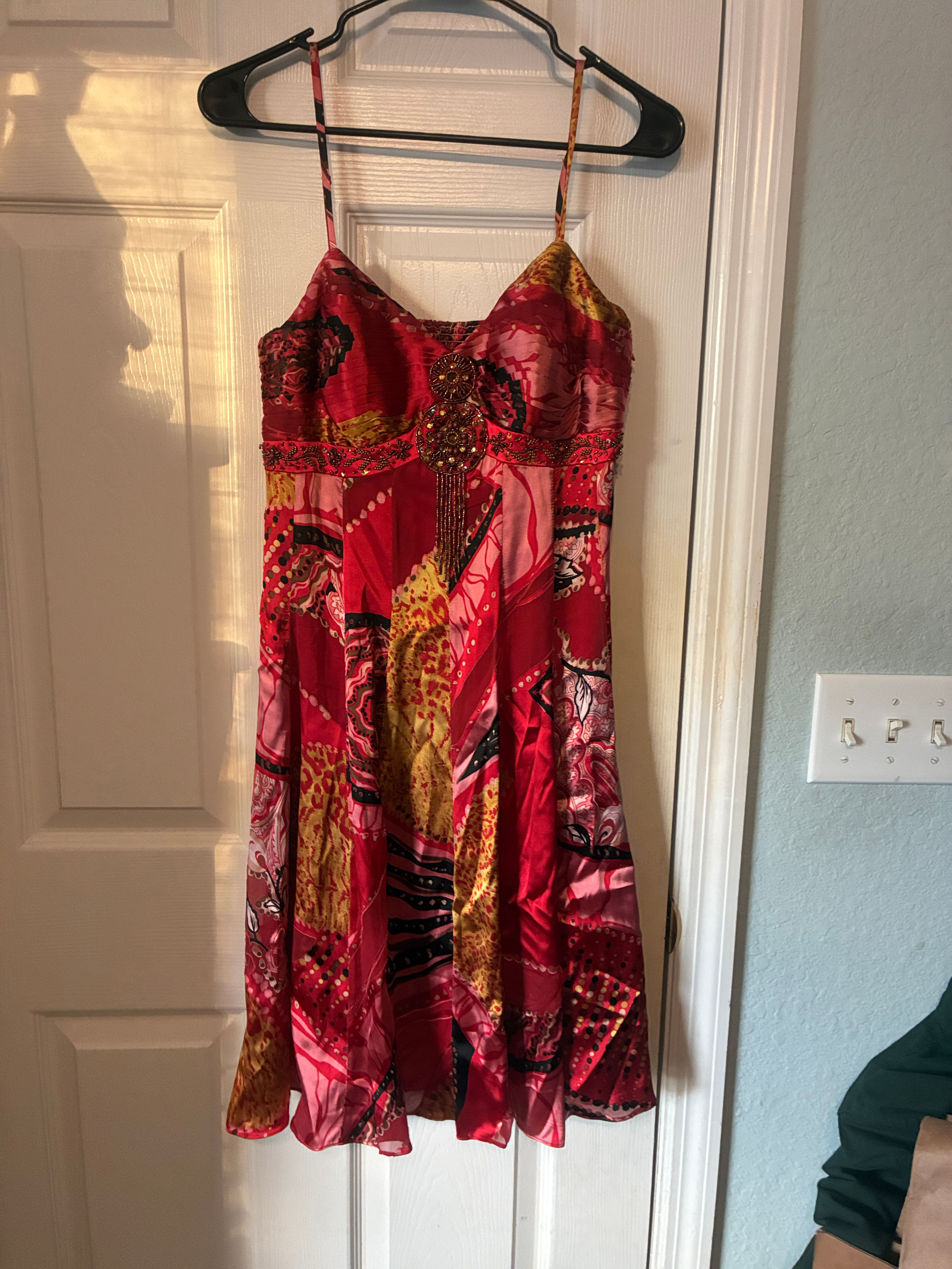 Sue Wong Boho Style Beaded Sundress 