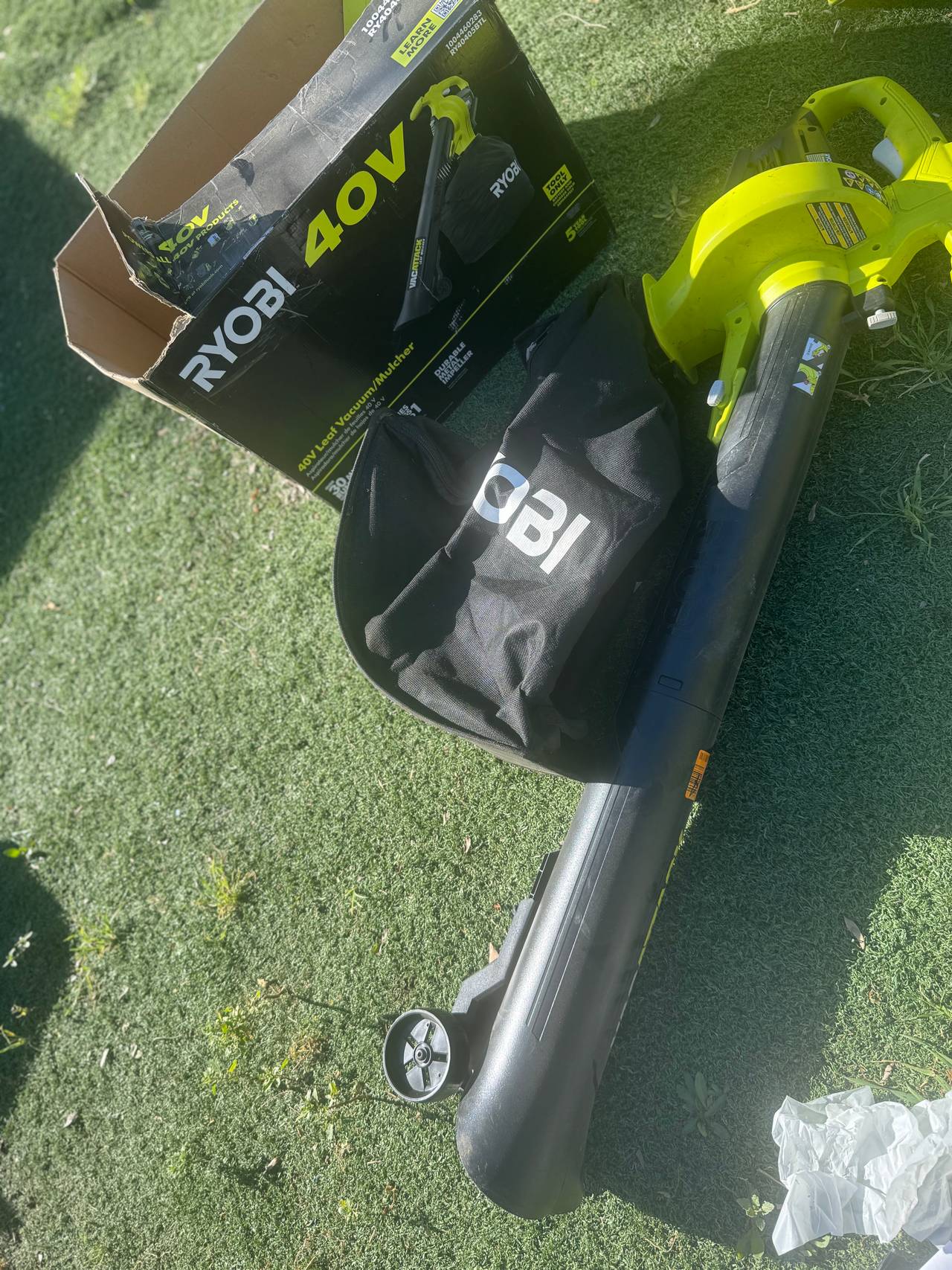 Ryobi 40V Vac Attack Cordless Leaf Vacuum/Mulcher