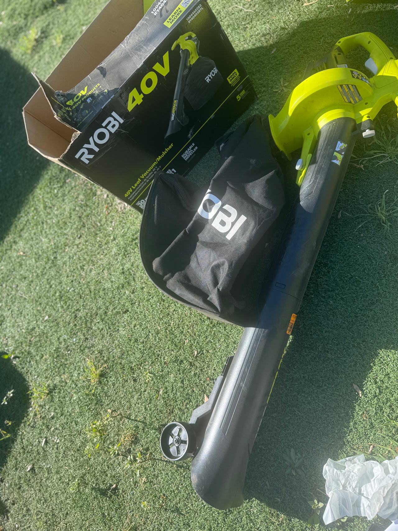 Ryobi 40V Vac Attack Cordless Leaf Vacuum/Mulcher