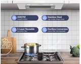 Ciarra 20 in. 450 CFM Ducted Insert Range Hood in Stainless Steel - Brand New - Image 5