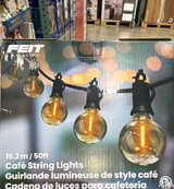 Feit Electric 50ft LED Cafe String Lights - Image 1