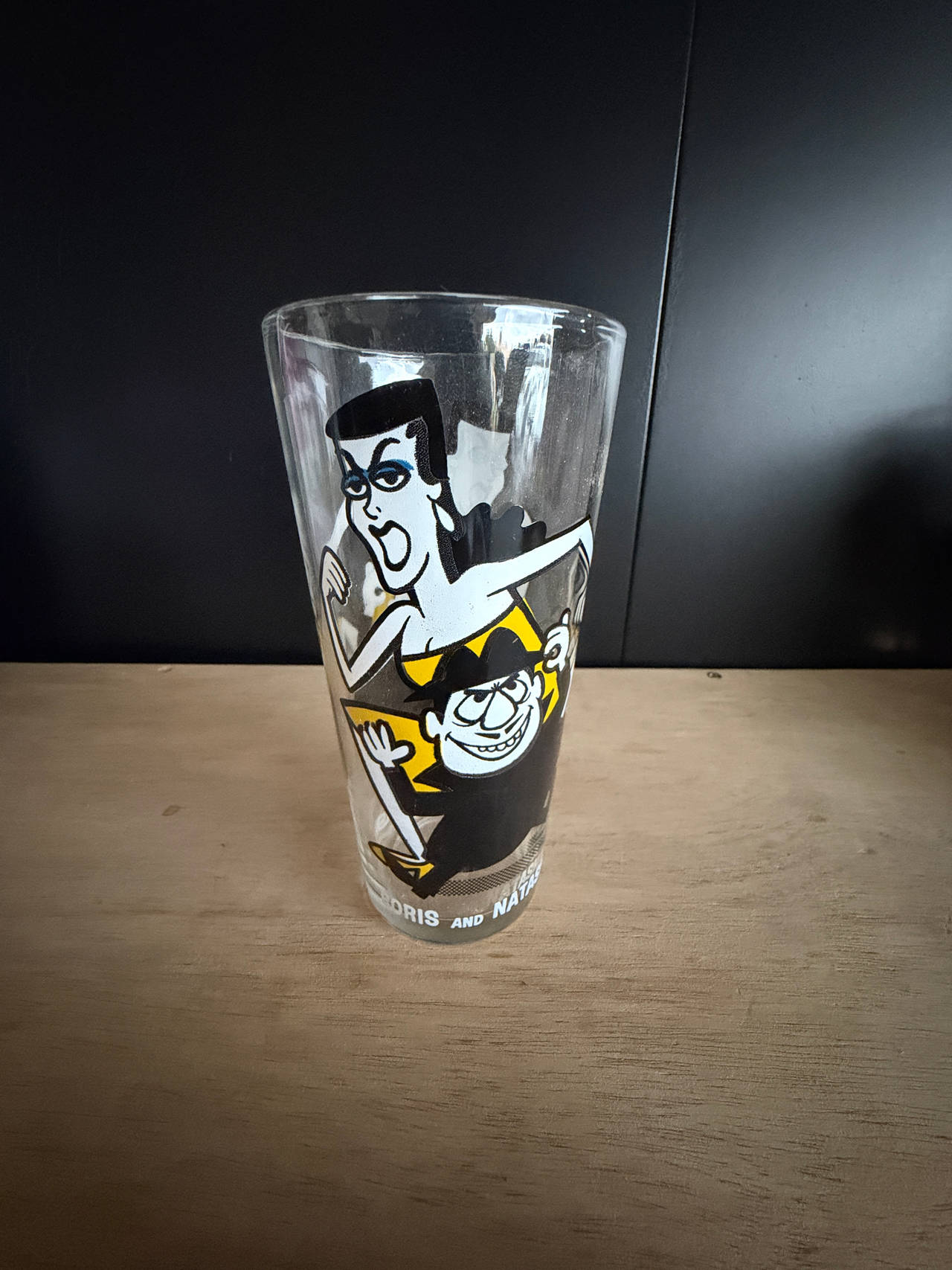 1978 Pepsi Collector Series Boris and Natasha Glass