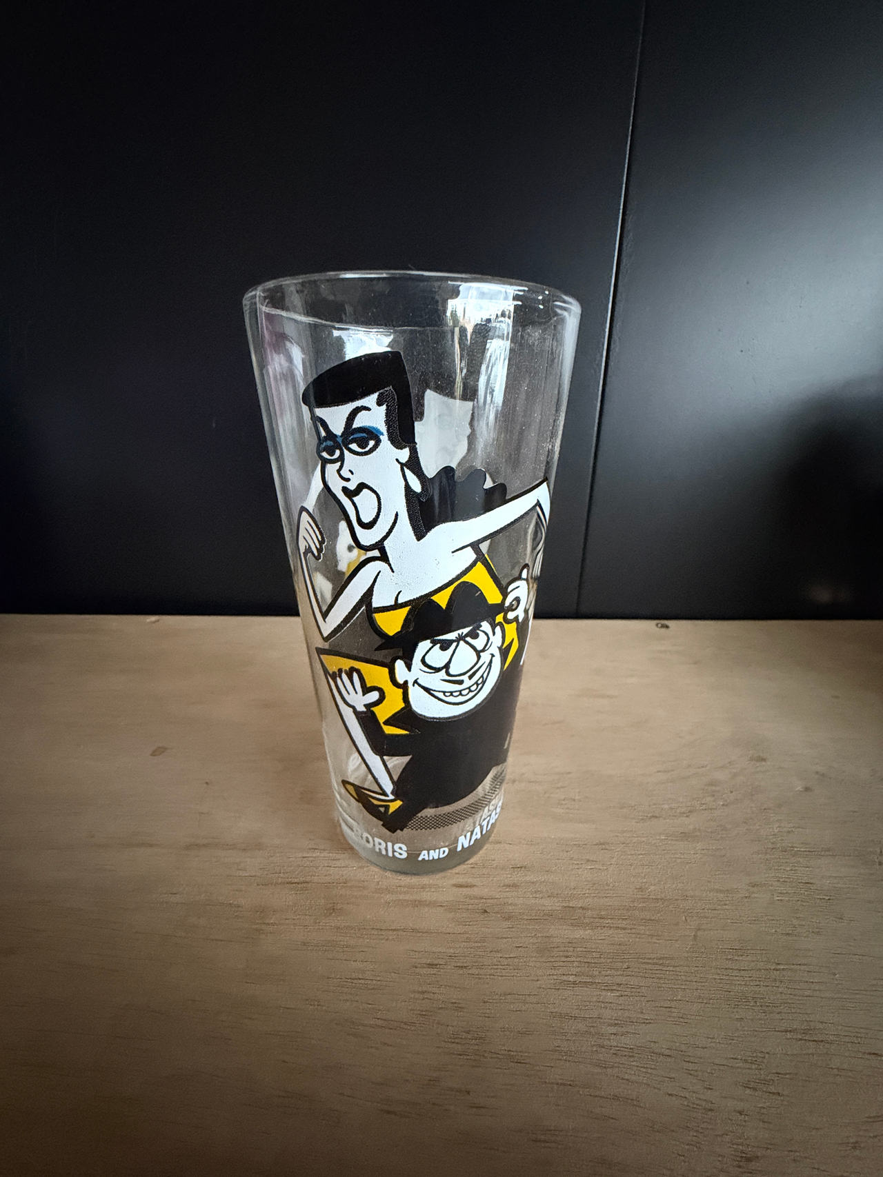 1978 Pepsi Collector Series Boris and Natasha Glass