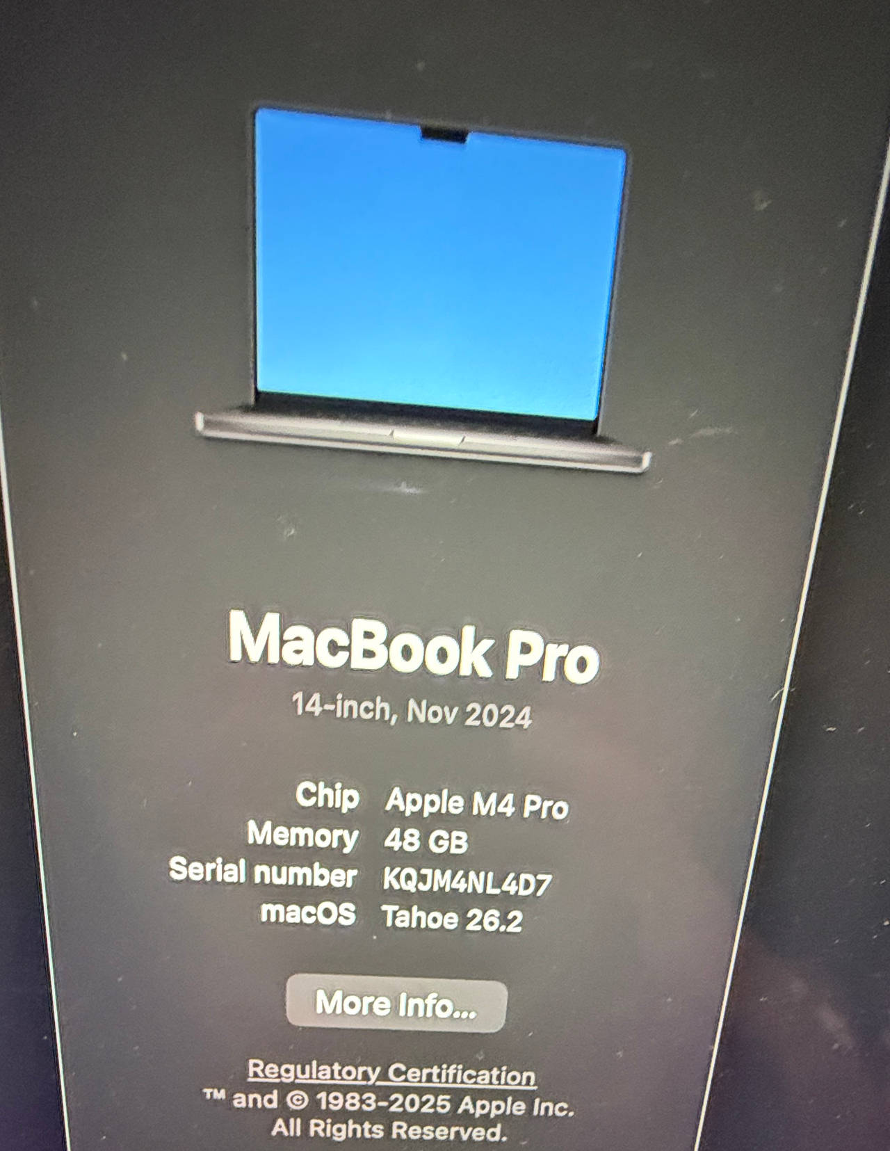 Apple MacBook Pro 14-inch (M4 Pro, Nov 2024)