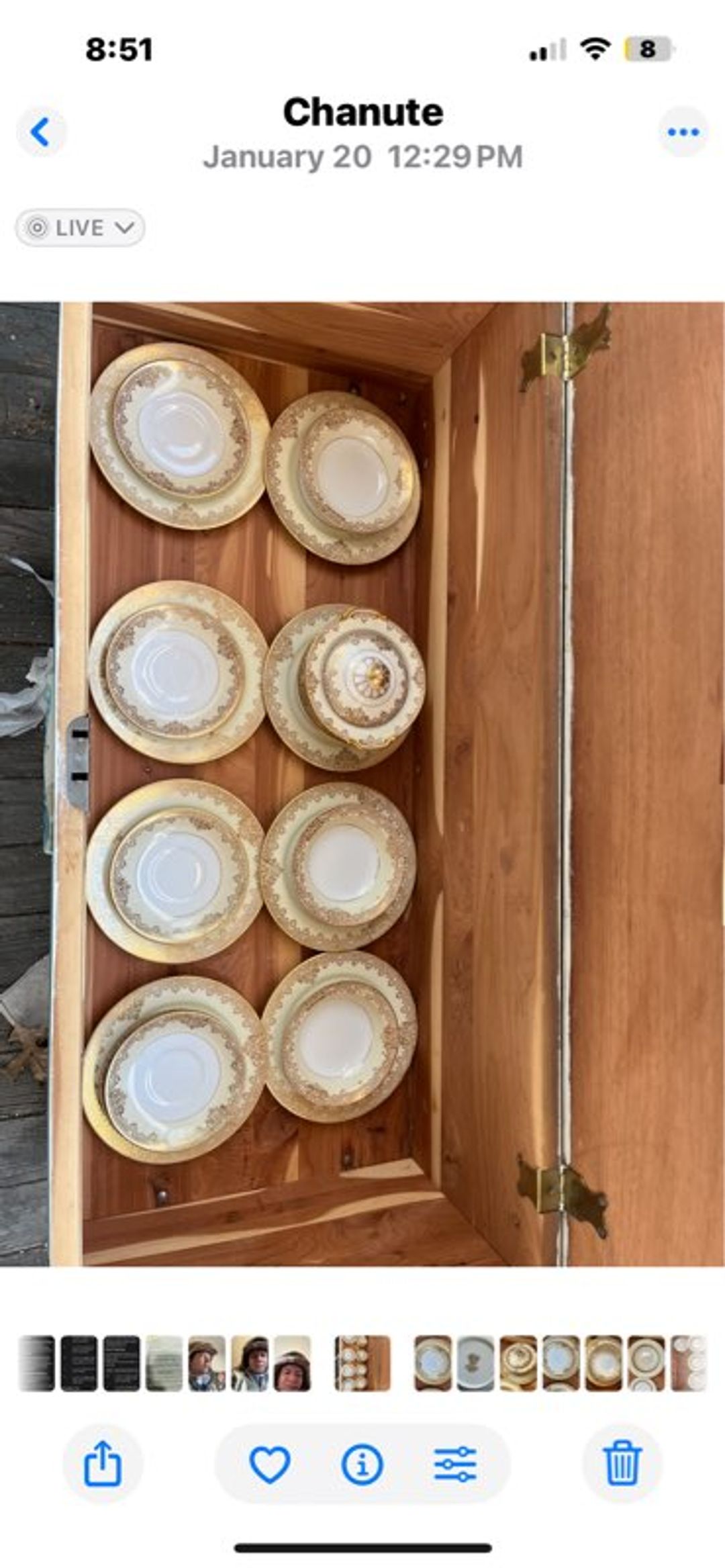 Noritake Gold Encrusted Fine China Set