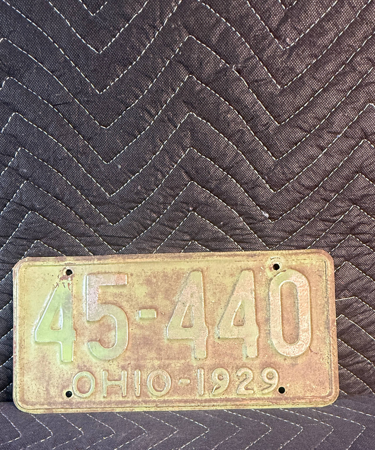 1929 Ohio License Plate