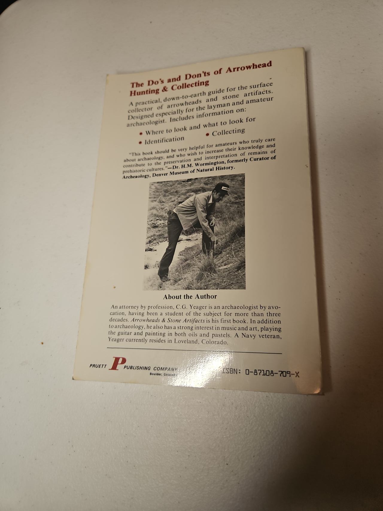 Arrowheads & Stone Artifacts by C.G. Yeager