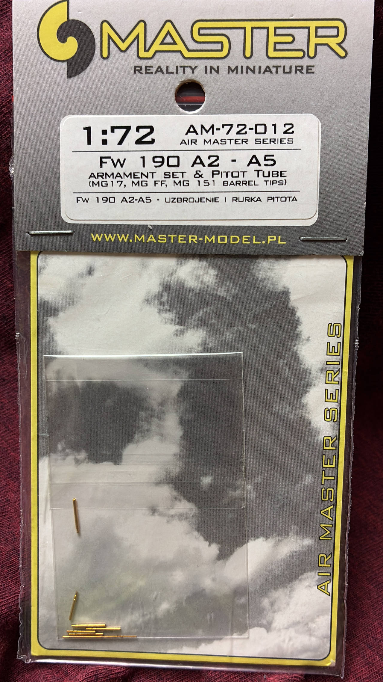 Master 1:72 Fw 190 A2 - A5 Armament Set & Pitot Tube