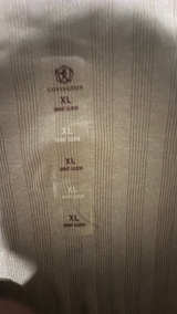 Not Worn Vintage Covington Breathable Shirt Pen Stripe Sleeves. (Sand) - Image 4