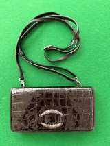 Brighton Croc Embossed Crossbody Bag - Image 1