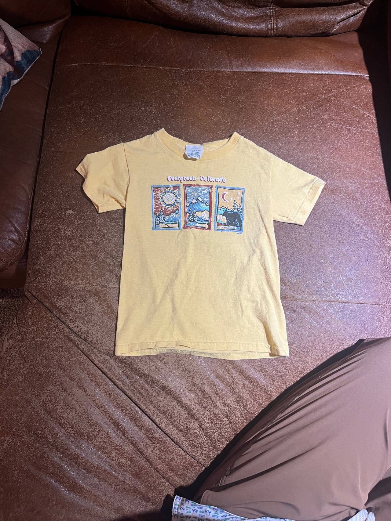 Evergreen Colorado Souvenir T-Shirt Kids Size Extra Small
