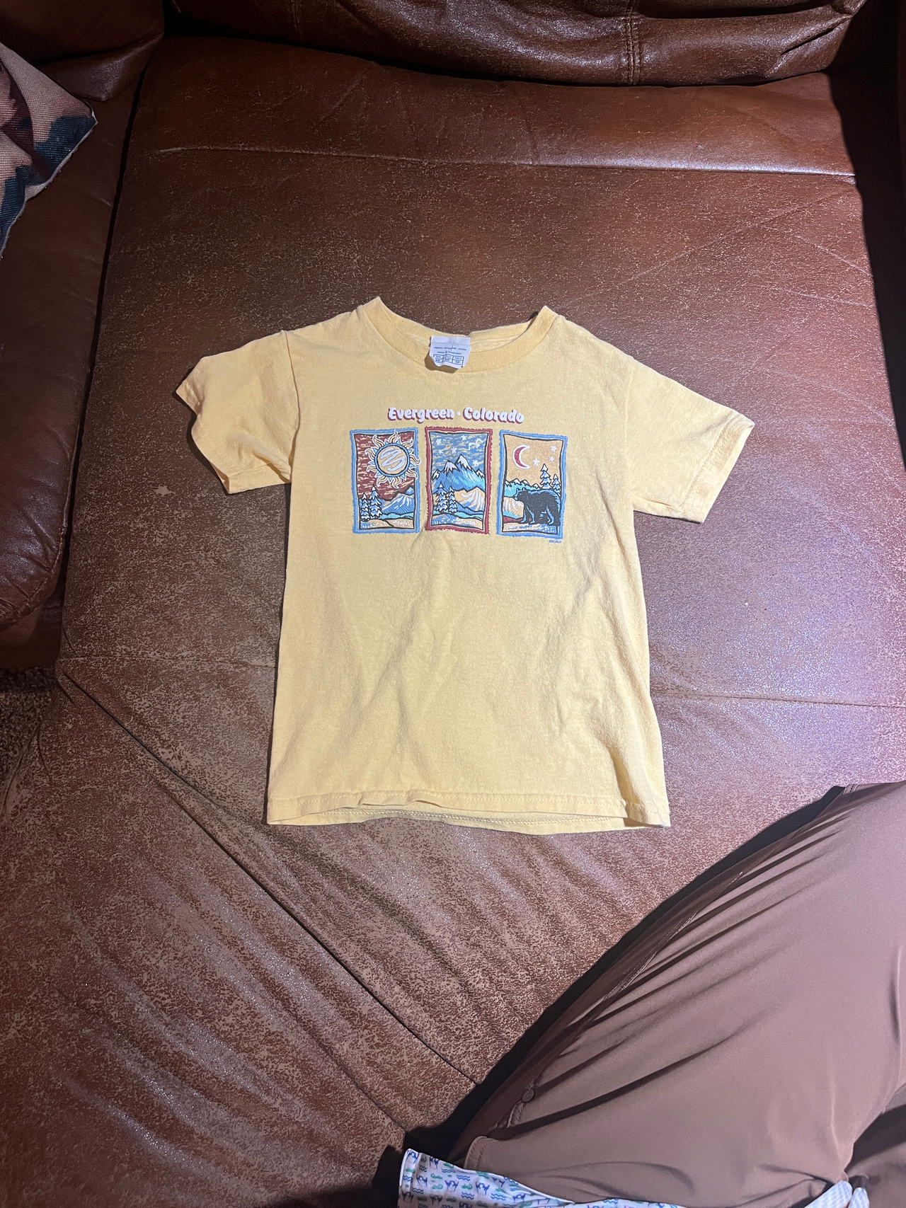 Evergreen Colorado Souvenir T-Shirt Kids Size Extra Small