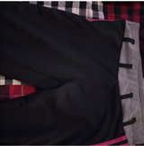 Black Track Pants with Pink Stripes - Image 2