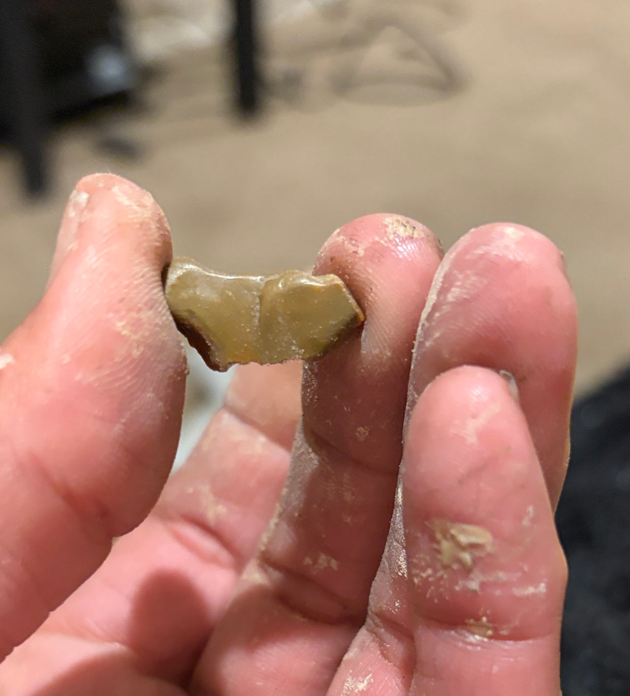 Stone Lithic Flake Artifact