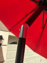 9ft Patio Umbrella and Weighted Base Crank Up - Image 7