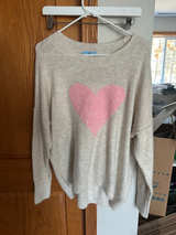 CeCe Sequin Heart Sweater - Image 1
