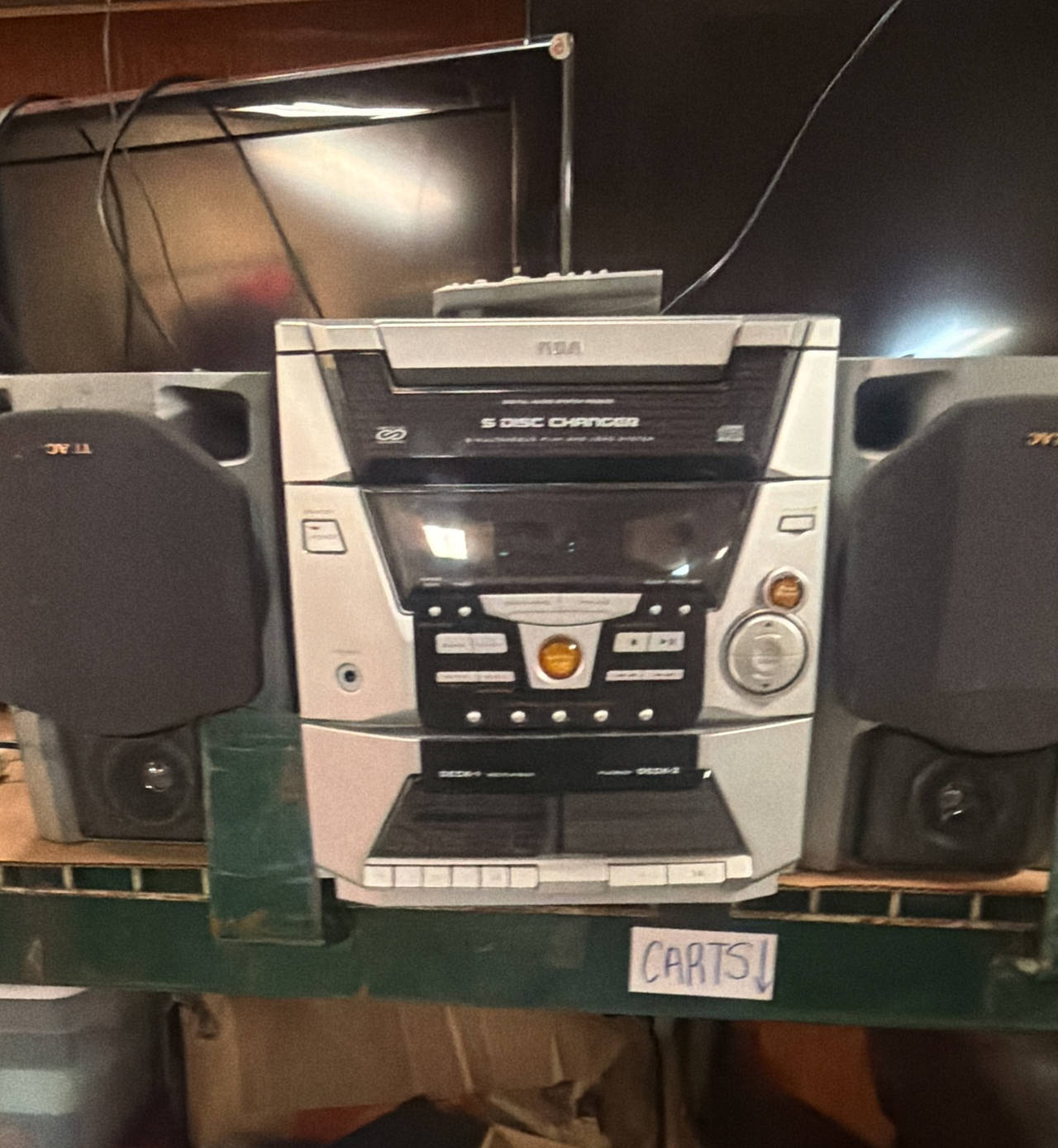 RCA RS2620 5-Disc CD Changer Shelf System