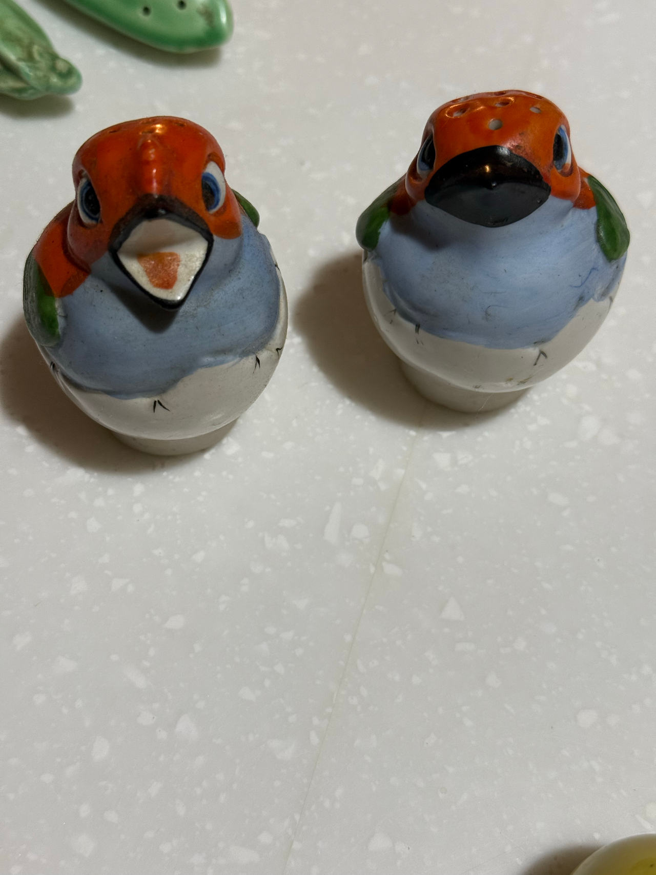 Vintage Ceramic Bird Salt and Pepper Shakers