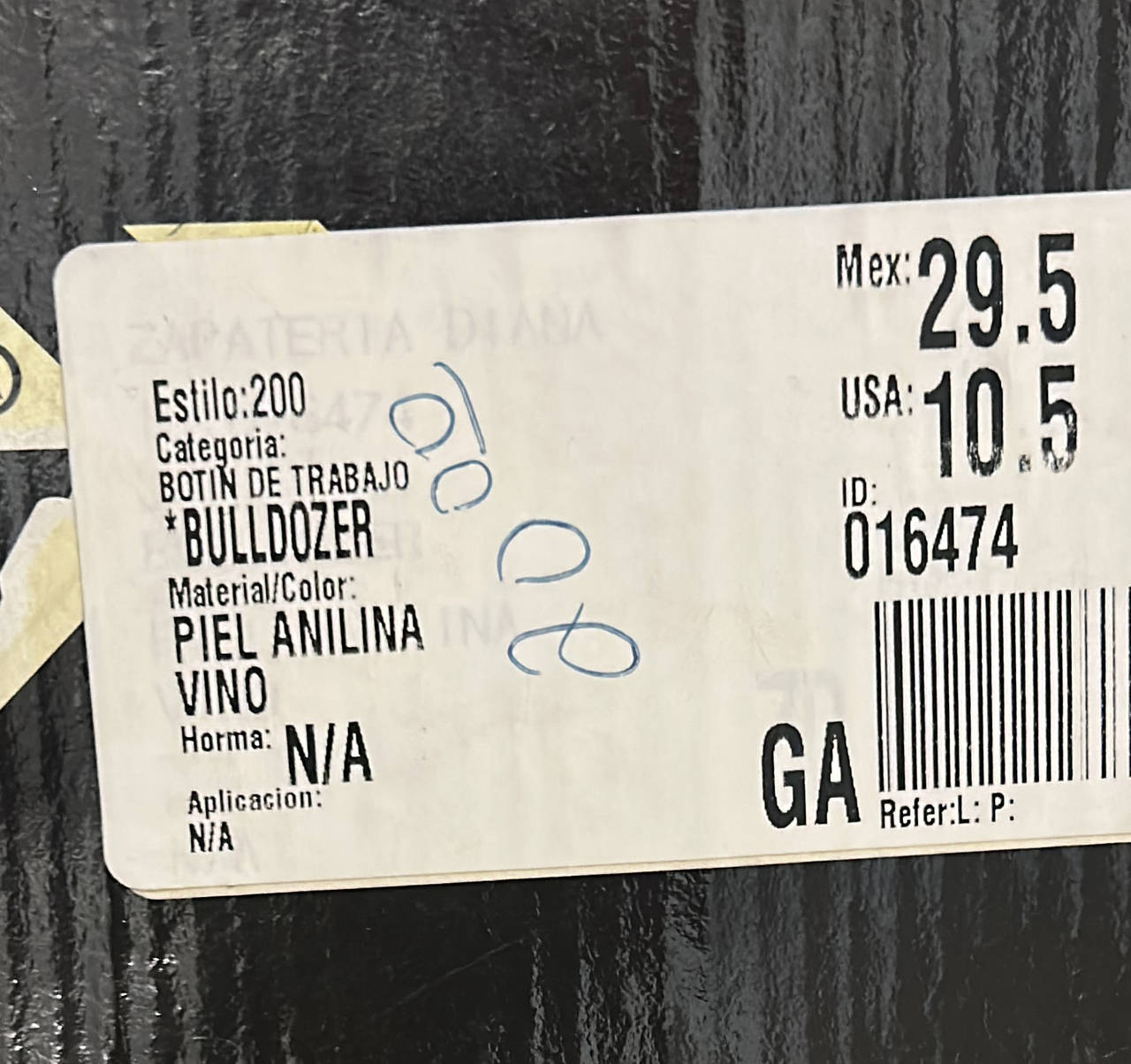 Bulldozer Estilo 200 Work Boot