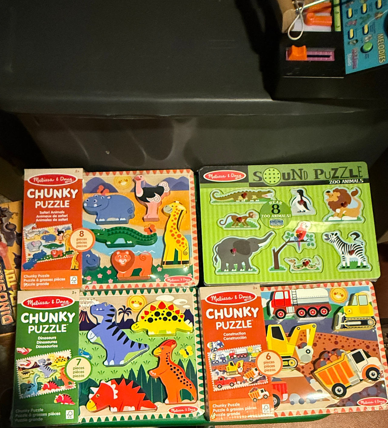 Melissa & Doug Wooden Puzzle Bundle - Set of 4