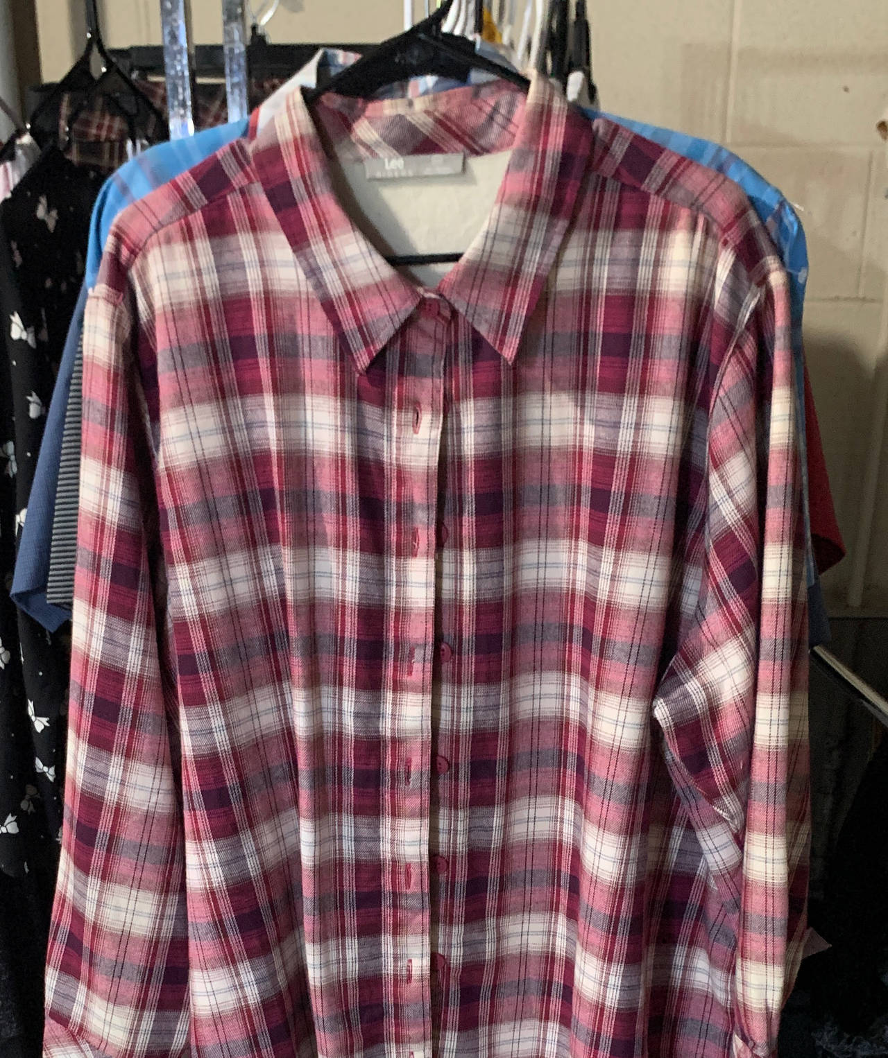 Lee Riders Women's Plaid Long Sleeve Shirt SIZE 2x