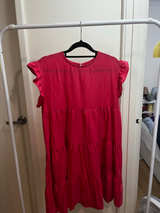 Petal and pup Pink Tiered Smock Dress - Image 1