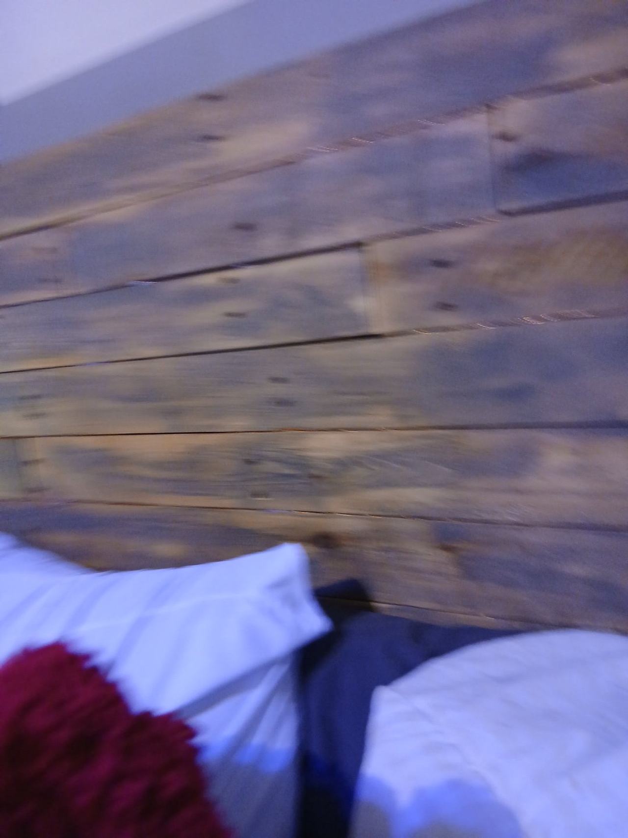 Rustic Reclaimed Wood Plank Headboard