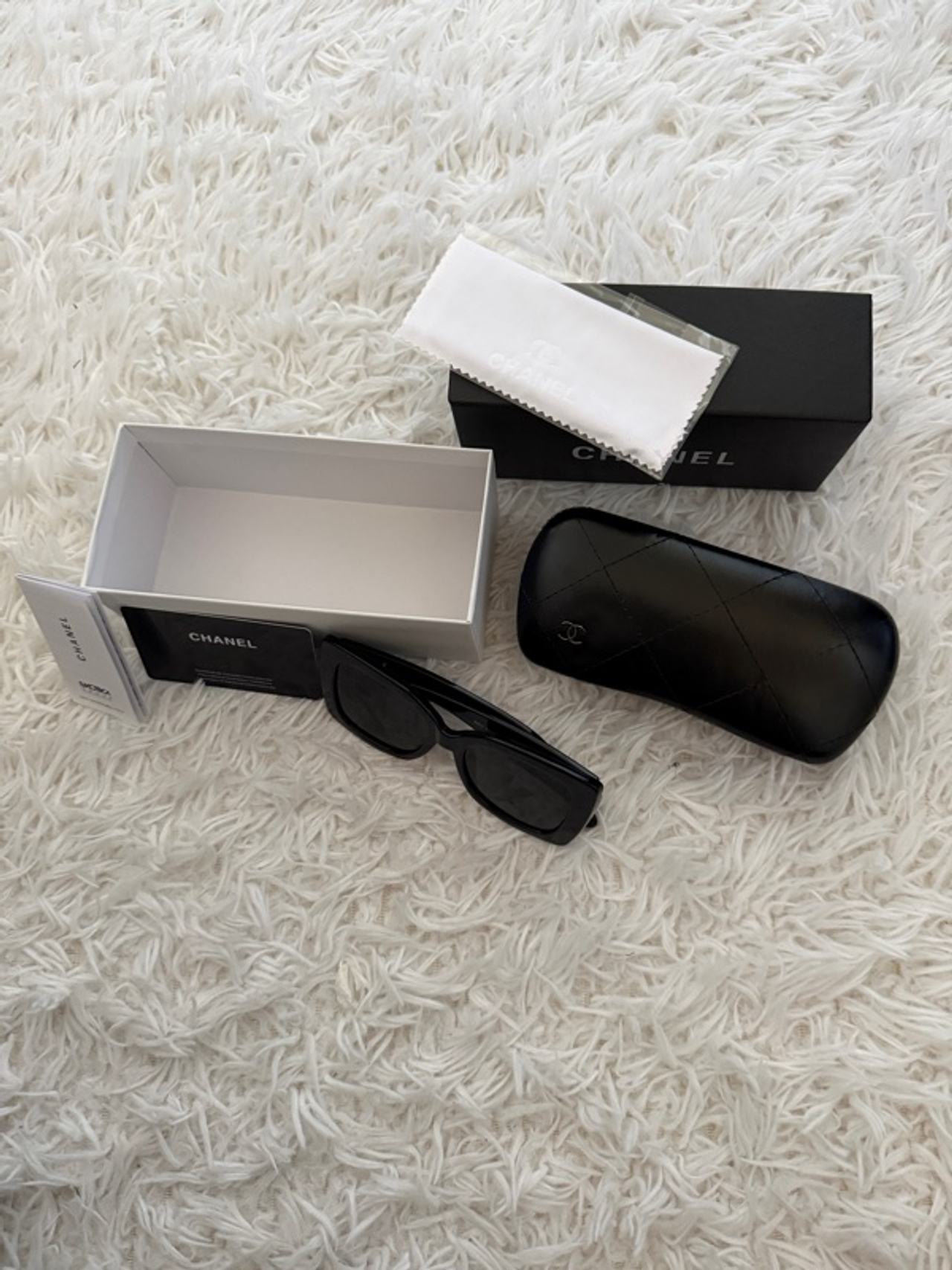 Chanel Square Black Sunglasses