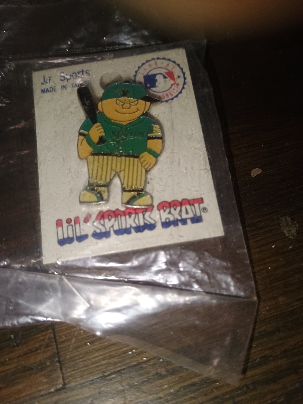 J.F. Sports Lil' Sports Brat Oakland Athletics MLB Pin
