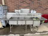 Power Soak Produce Soak 4-Compartment Sink - Image 1