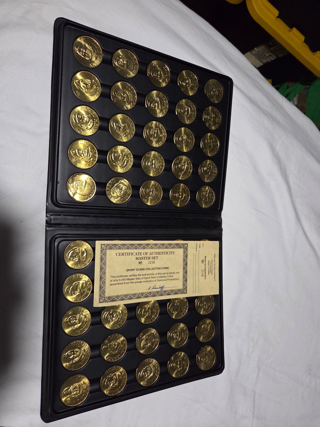 Sports Stars Collections 24K Gold Plated Baseball Master Set