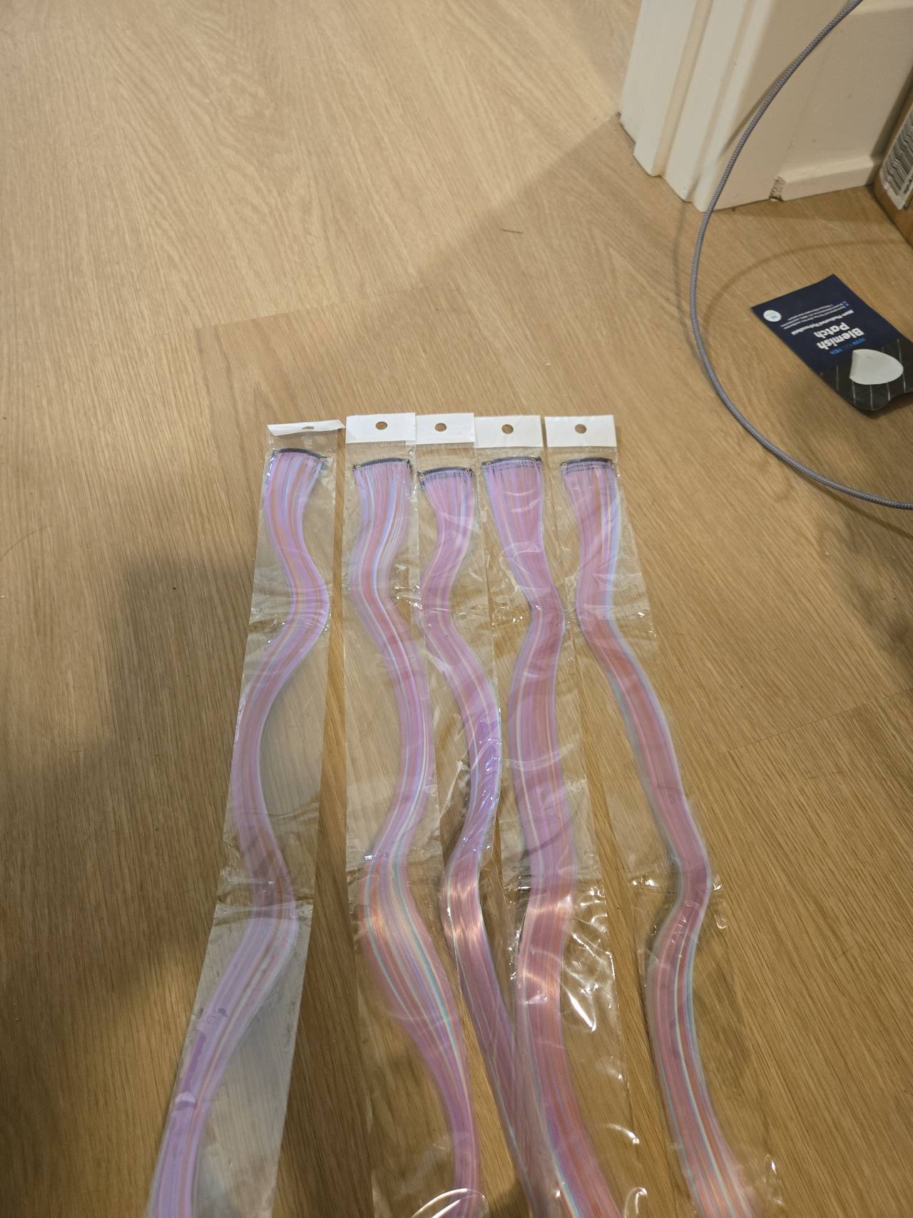 Pastel Multi-Color Clip-in Hair Extensions