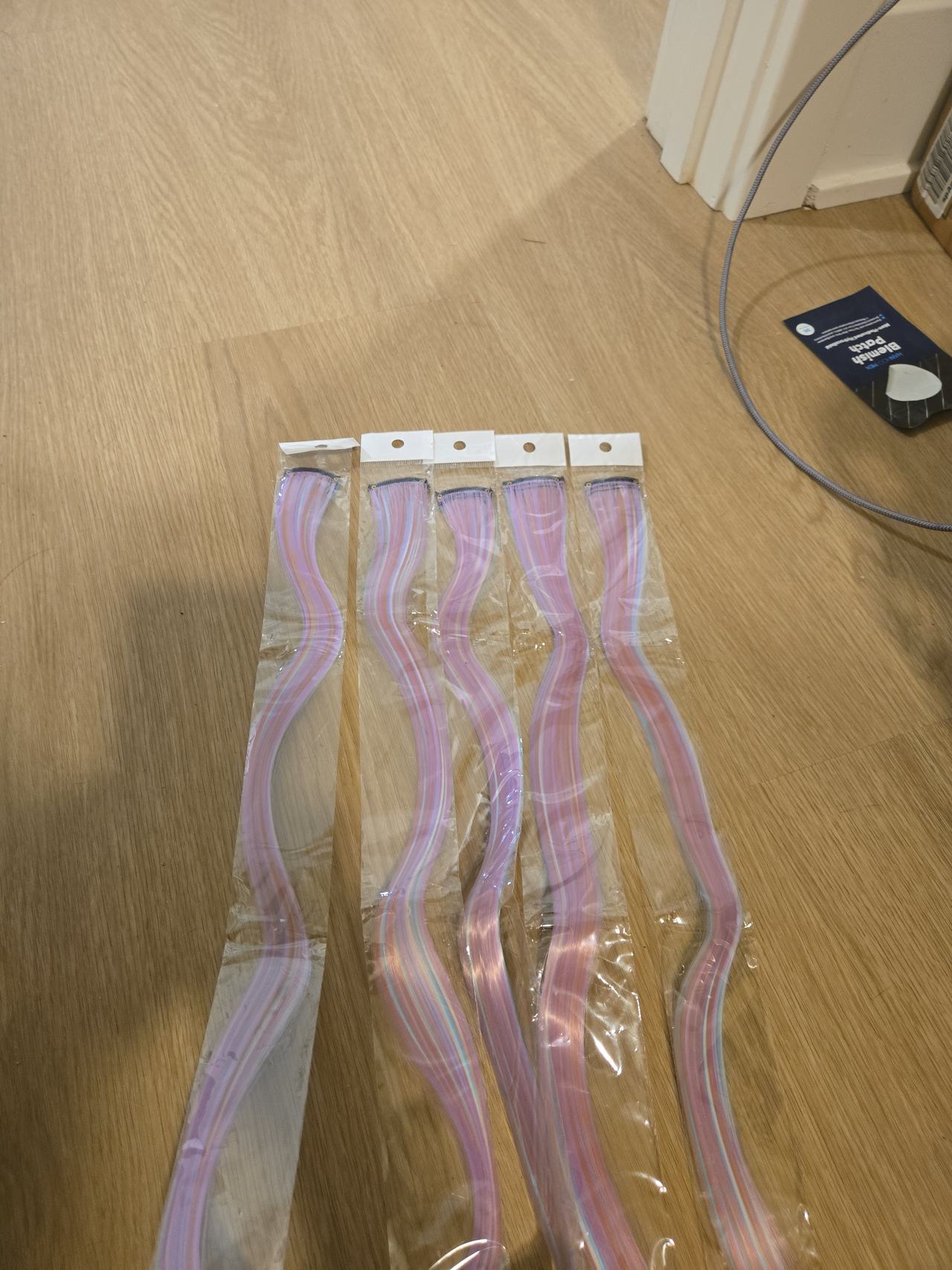 Pastel Multi-Color Clip-in Hair Extensions