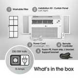 LG Window Air Conditioner White - Image 2