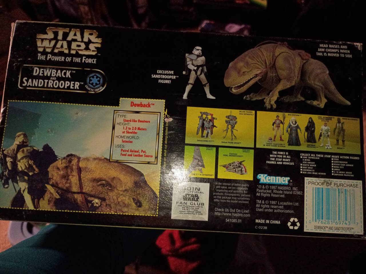 Star Wars Power of the Force Dewback and Sandtrooper Action Figure Set