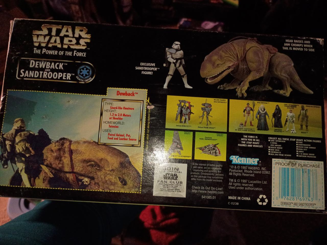 Star Wars Power of the Force Dewback and Sandtrooper Action Figure Set