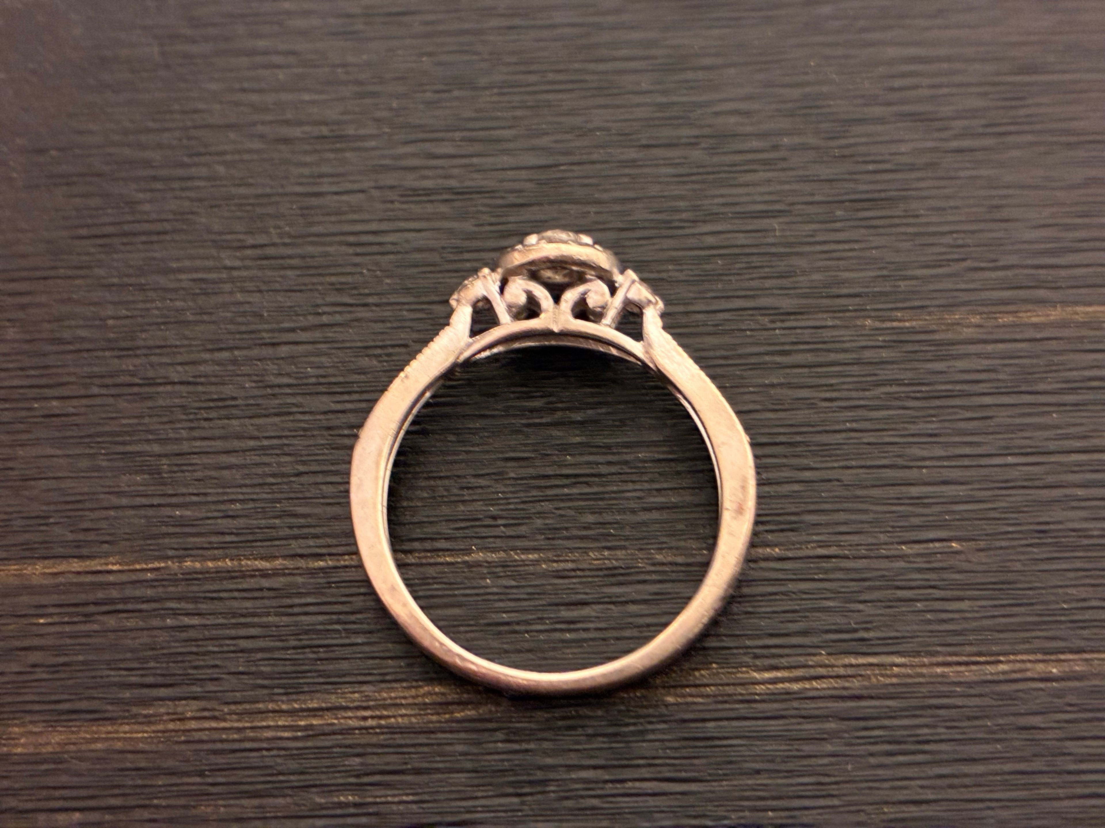 Diamond Cluster Engagement Ring - Image 3