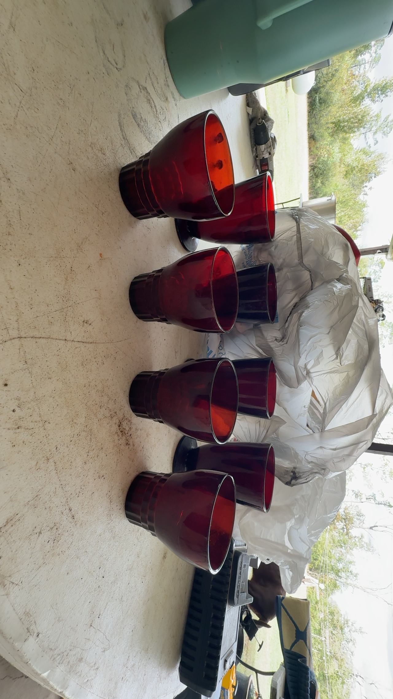 Anchor Hocking Ruby Red Windsor Tumblers Set